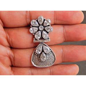 ทำด้วยมือ925สเตอริ่งโรสโกลด์ต่างหูสตั๊ดเพทายธรรมชาติเพชรพลอยเหลี่ยมเพชรพลอยของขวัญสำหรับ Her-E0565-GS - Product Image 4