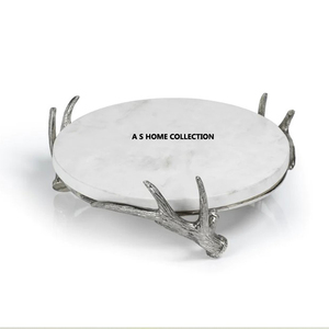 Présentoir en aluminium Plateau de service Vaisselle de mariage Centre de table Snacks Plateau de service sur socle Bon prix - Product Image 5