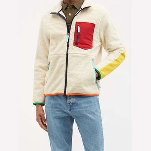 Winter Wear Warm Zippered Sherpa Fleece <b>Jacket</b> Cotton Fabric Custom Logo Thick Sherpa <b>Corduroy</b> Fleece <b>Jacket</b> - Product Image 2