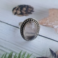 Vente en gros de pierres précieuses en quartz rose naturel, bague en argent sterling 925 faite à la main, bagues népalaises