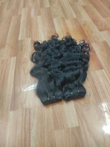 Cabello Humano Virgen Rizado del Sur de la India, 18 Pulgadas, de un Solo Donante, para Trama Doble a Máquina - Product Image 3