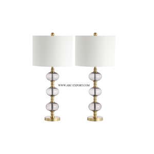 Juego de 2 lámparas de iluminación de lujo para Decoración de mesa de Diseño Estándar Lámparas laterales de cama de aspecto nuevo admirable más vendidas a la venta - Product Image 1