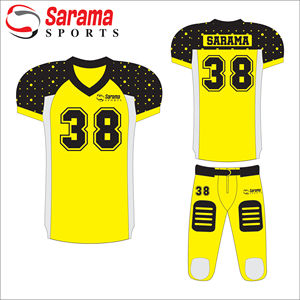 Maillot de football américain en sergé pour jeunes en gros 2022/uniformes de football américain personnalisés, - Product Image 3