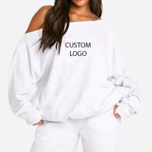 เสื้อฮู้ดและเสื้อสเวตเชิ้ตผู้หญิงคุณภาพสูงสำหรับฤดูหนาว ผลิตจากผ้าคอร์ดูรอย 100% คอตตอน คอตั้ง ด้านหน้า - Product Image 1