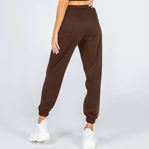 กางเกงขายาวผ้าฟลีซสำหรับผู้หญิง คุณภาพสูง ระบายอากาศได้ดี สำหรับฤดูหนาว ผลิตตามสั่ง พร้อมโลโก้และดีไซน์หน้าเรียบ - Product Image 4