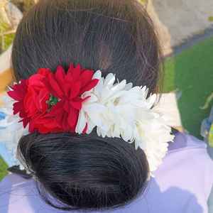 ผ้าแบบดั้งเดิมอินเดียใต้ gajra สำหรับ Bharatanatyam kujipudi งานแต่งงานเจ้าสาวอุปกรณ์เสริม haldi สำหรับคริสต์มาสเดือนรอมฎอน - Product Image 2