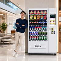 Máquina Expendedora de Bebidas Energéticas y Snacks al Aire Libre, Automática, con IA, de RUNYANG Factory Combo, para Negocios, con Pago en Efectivo y Tarjeta