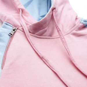 Sweat à capuche pour femme de qualité supérieure, en polaire, décontracté, streetwear, élégant, 100% coton, respirant, séchage rapide, devant - Product Image 2