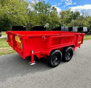 Remorque de transport hydraulique basculante d'occasion pour tracteur, freinage sur les deux essieux, capacité de charge 25001-30000 kg, moteur TH High, garantie 4 ans - Product Image 1