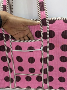 Pinksa Fashion Handmade Autumn/Winter <b>Summer</b> Lightweight Eco-friendly Jaipur Floral Print Quilted Cotton Open <b>Tote</b> <b>Bag</b> Large <b>Bag</b> - Product Image 3