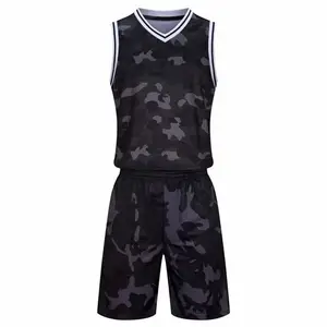 großhandel individuell sublimiert Team-Name Logo Nummerndruck Sport Basketballbekleidung Uniform Damen und Herren einfarbig