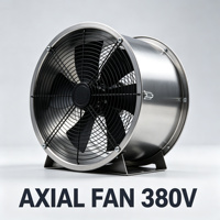 Ventilateur axial antidéflagrant 380V en acier inoxydable pour l'industrie chimique et la ventilation des entrepôts