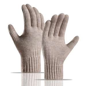 Nouveaux gants en cachemire tricotés, rembourrés et très isolés pour l'hiver - Product Image 2