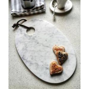 Tabla de cortar de mármol de alta calidad, elaborada para cortar en cubitos y preparar alimentos con una superficie lisa y pulida - Product Image 1