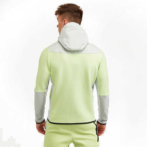 Survêtement Homme Coupe Régulière Couleur Unie Logo Personnalisé Tech Fleece Respirant Léger 100% Coton Automne - Product Image 4