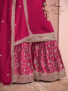 เสื้อผ้าแฟชั่นชาติพันธุ์มาใหม่ศิลปะผ้าไหมที่มีการปักชุด salwar - Product Image 4