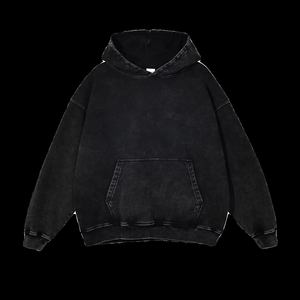 เสื้อฮู้ดยูนิเซ็กส์ทรงหลวมสีเข้มแนววินเทจ550g ใหม่สำหรับฤดูใบไม้ร่วงเป็นมิตรกับสิ่งแวดล้อม - Product Image 4