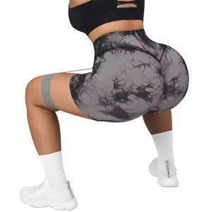 Short de gym sans couture taille haute pour femmes de qualité supérieure short de compression d'entraînement personnalisé couleur unie fabriqué au Pakistan en gros - Product Image 6