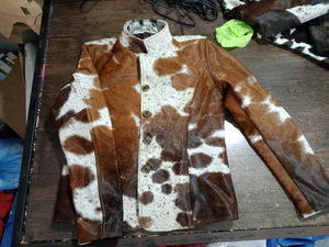 Chaqueta de cuero de vaca con diseño personalizado hecho a mano para mujer, chaquetas con flecos inspiradas en el oeste de motorista de alta calidad - Product Image 6