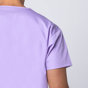 2025 nuevo diseño Unisex de alta calidad médico Scrubs tejido con cuello en V Top Pantalón elástico uniforme conjunto Flash venta precio barato hospitales - Product Image 5