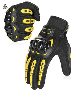 Gants de moto personnalisés AIFRAN, course, cuir, protection des jointures en fibre de carbone, professionnels, respirants, gants de moto - Product Image 4