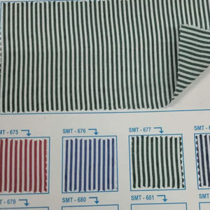 Tela de Rayas de Poliéster y Algodón de Alta Calidad al por Mayor, Textil de Calidad para Uniformes Escolares y Médicos a un Precio Accesible - Product Image 1