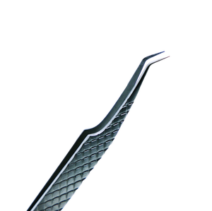Pince à épiler pour extension de cils en acier inoxydable Pince à épiler volume 45 degrés diamantée personnalisable avec marque privée - Product Image 6
