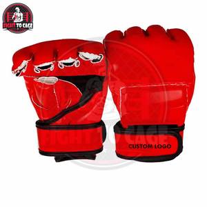 Gants de MMA de la plus haute qualité 2026, fermeture à boucle et crochet, légers/durables, personnalisables, contraste de couleurs rouge/noir pour la boxe et le combat - Product Image 4