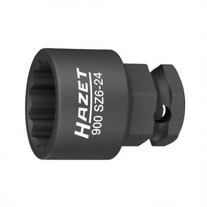 Hazet 1/2'' Short Square <b>12</b>-<b>Point</b> <b>Socket</b> with Traction Profile and Borehole - Product Image 2