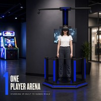 Simulateur de tir laser d'intérieur de mini machine de jeu de l'étape VR avec la plate-forme interactive debout à jetons de l'expérience active VR
