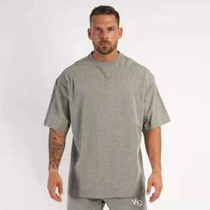 เสื้อยืดออกกำลังกายสำหรับผู้ชายขนาดใหญ่95% 5% คอตตอนเสื้อผ้าแฟชั่น - Product Image 4