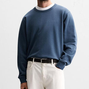 Otoño Invierno personalizado de alta calidad impreso sudadera transpirable hombres 380gsm algodón francés gota hombro sudadera hombres - Product Image 6