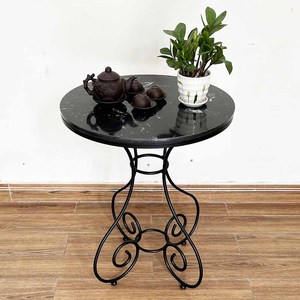 CBCF230 <b>Outdoor</b> Iron Garden Set Durable European Style Cafe <b>Table</b> and Chair with Decorative Patterns - Product Image 2