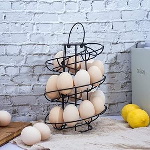 Soporte para huevos de hierro minimalista moderno con acabado elegante adecuado para espacios de cocina y comedor contemporáneos - Product Image 3