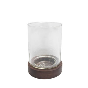 Tabletop Decoration Iron <b>Glass</b> <b>Hurricanes</b> Black and Gold Wash New Design Standard Size Home Decor <b>Candle</b> <b>Holder</b> - Product Image 6