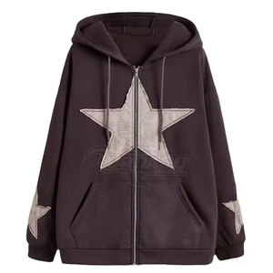 Sudadera con Capucha de Invierno para Hombre, Diseño Único, Talla Personalizada, Bordado con Apliques Desgastados, Talla Grande, Algodón/Poliéster de Alta Calidad - Product Image 1