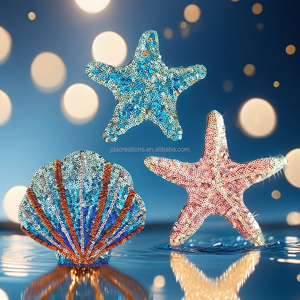 Summer Starfish Shell Sequin <b>Patch</b> for Garments and Bags - Product Image 1