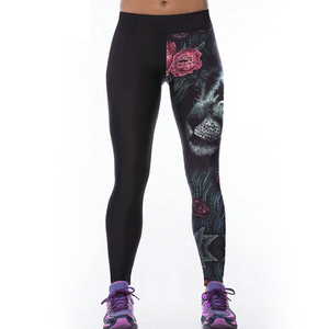 Leggings décontractés doux à taille haute et longueur genou pour femmes en Spandex/Polyester, antibactériens et respirants, grandes tailles, toutes saisons - Product Image 3