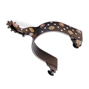 High Quality Customizable Stainless Steel Spurs and Cowboy Boots for Equestrian Horse Riding Black Color Equine Girth Included - Product Image 5