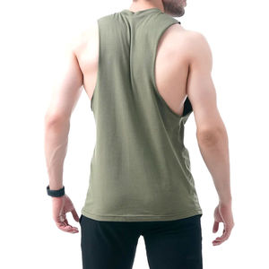 Musculation Stringer Fitness Gymnases Hommes Qualité Premium Hommes Blanc Imprimé Personnalisé Sans Manches Débardeurs Hommes Avec Fabrication Oem - Product Image 2