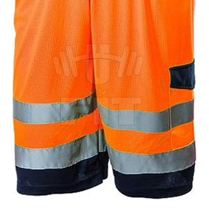 Pantalones cortos de trabajo para hombre de secado rápido de alta calidad 100% poliéster a prueba de fuego patrón sólido estilo de calle alta - Product Image 6