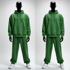 2025 Design Custom Brand Logo Tracksuit <b>Sets</b> 2 Piece Luxury Wear 100% Cotton Fleece Heavyweight Hoodies & Sweatsuits - Product Image 1