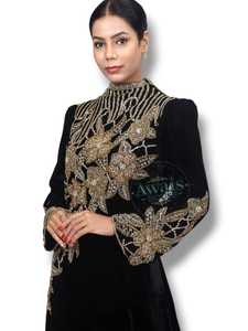 Truyền thống cộng với kích thước caftan abaya ăn mặc phụ nữ hồi giáo khiêm tốn mặc Chiều dài sàn dài tay áo cầu nguyện áo cưới EID ramadan - Product Image 4