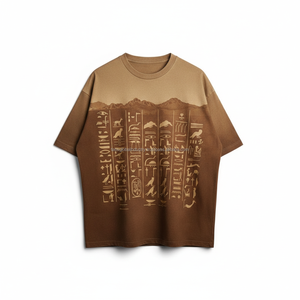 Chemises de smoking pour hommes à épaules tombantes, coupe oversize, 100% coton satiné tricoté, décontractées d'été, écologiques, respirantes, séchage rapide, personnalisables - Product Image 1