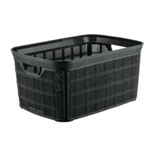 Afossa 18L Stackable Storage Basket Durable Fabric <b>Rectangle</b> Handles Multi-Purpose for Home Office Organizing Made PP Plastic - Product Image 6