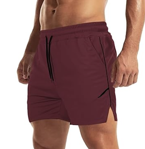 Shorts de sport pour hommes, fabriqués directement en usine, avec poche zippée, légers, pour l'entraînement, la course à pied, sans doublure, logo personnalisé, vente en gros, nouvelle arrivée 2026 - Product Image 5