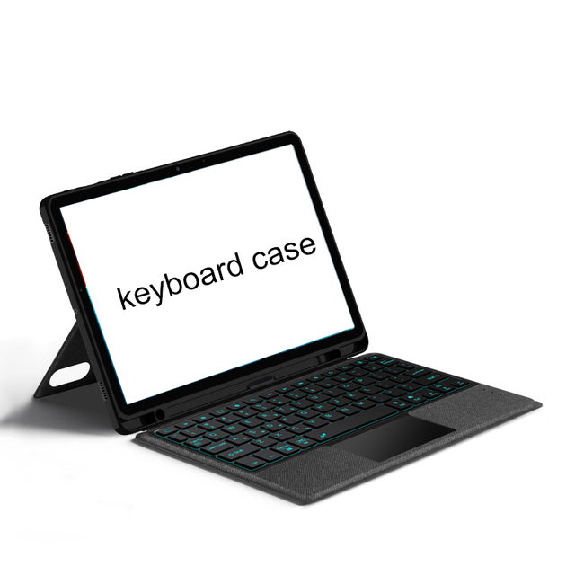 New for for Tab S7 11" Keyboard Case-PU Slim Leather Folio Cover with RGB Backlit Keyboard S Pen Holder-7 Colors