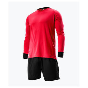 Maillots de football personnalisés maillot de football uniforme gardien de but hommes ensemble de shorts d'entraînement à manches longues - Product Image 1