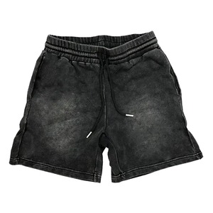 Pantalones Cortos Deportivos Personalizados de Alta Calidad con Lavado Ácido, Estilo Vintage, Desgastados, de Poliéster/Algodón para Hombre - Product Image 1