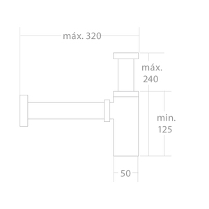 Sifone Lux cromato 1 1/4 (Mirtak 41435) - Product Image 2